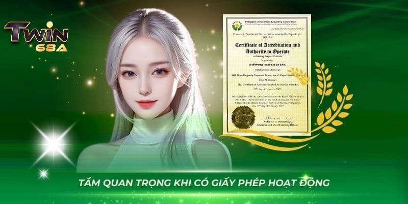 Có được giấy phép quản lý mọi người có thể yên tâm tham gia cá cược tại sân chơi này